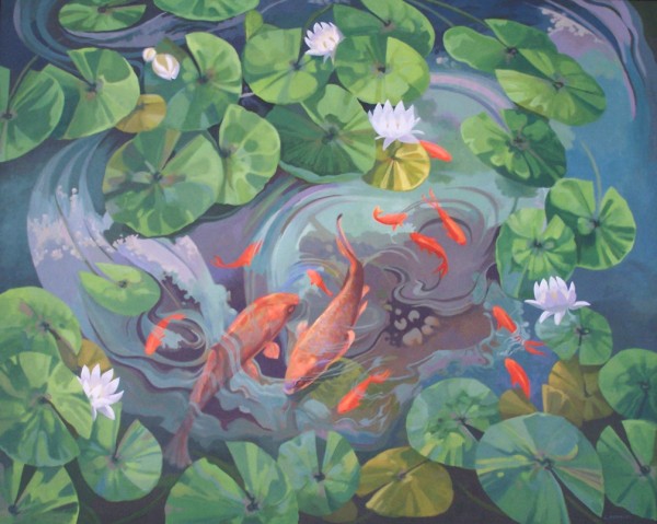 Pond Paintings by Carole Hubble